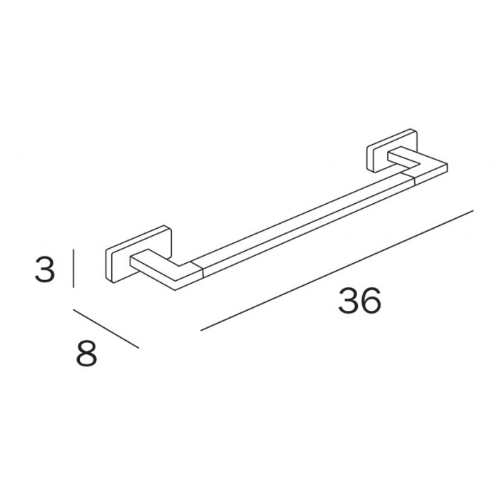 INDA Lea A1818ACR Держатель для полотенца 360 мм (хром)