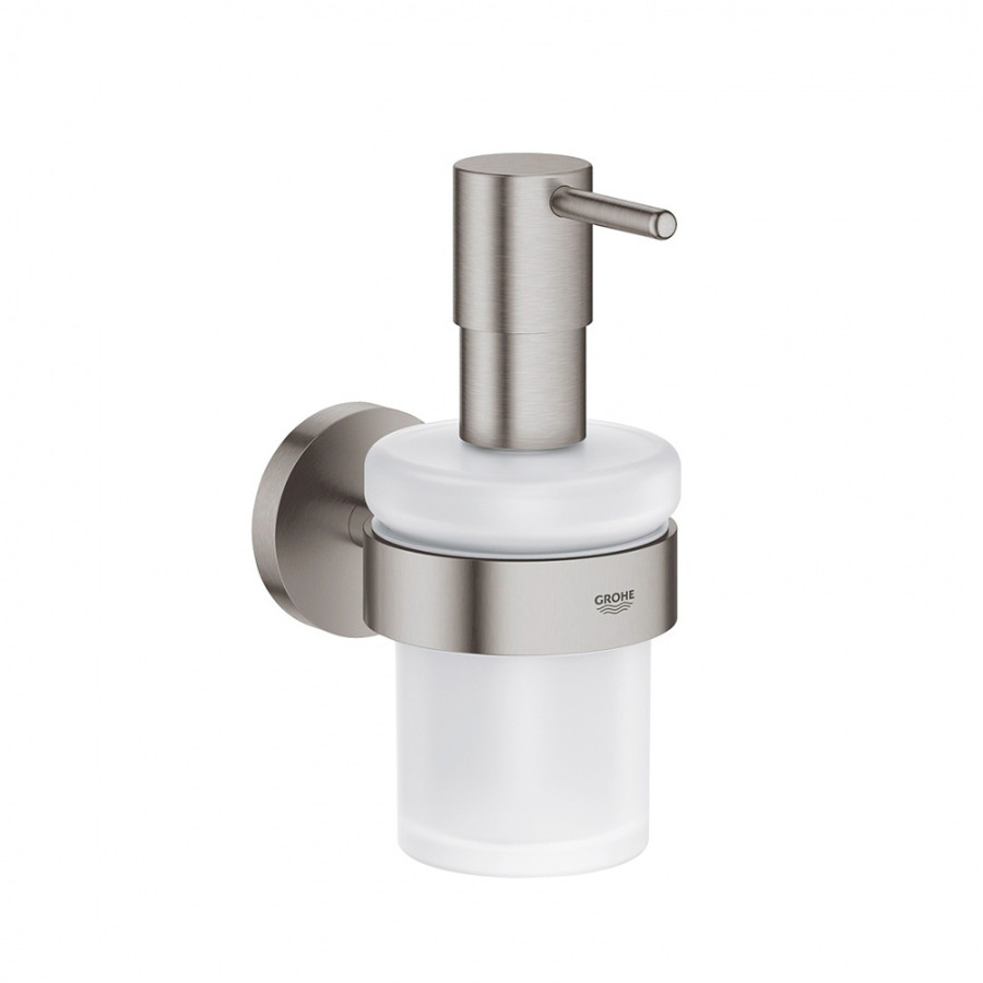 GROHE Essentials 40369EN1 - Держатель для: мыльницы, стакана, дозатора жидкого мыла (никель - шлифованный)