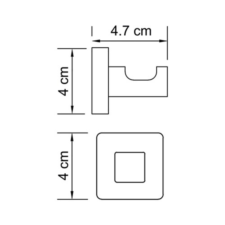 WasserKRAFT Dill K-3923 Крючок для халата и полотенца (хром)