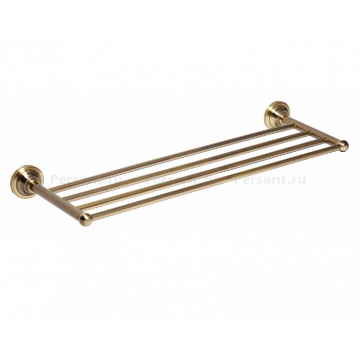 Bemeta Retro 144102187 Полка с полотенцедержателем 66 см (бронза)