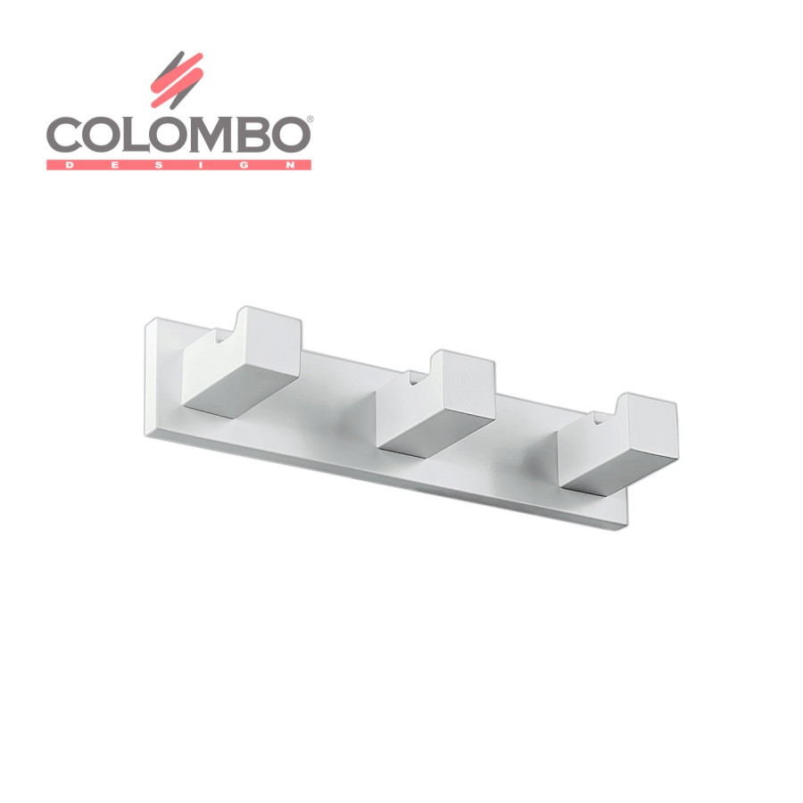 Colombo Design Look LC37.BM - Крючок для халатов | тройной (белый - матовый)