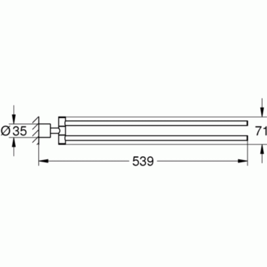 GROHE Atrio New 40308GL3 Держатель для полотенца 539 мм