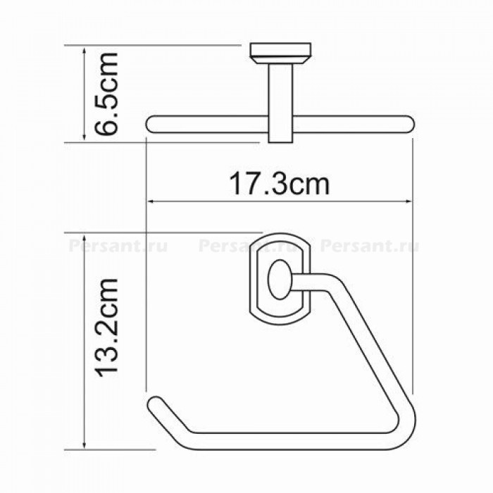 WasserKRAFT Oder K-3061 Держатель для полотенца - кольцо (хром)
