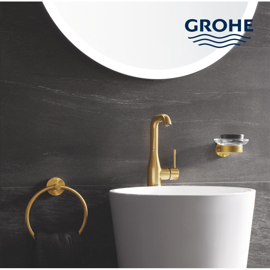 GROHE Essentials 40365GN1 Держатель для полотенца | кольцо (золото шлифованное)