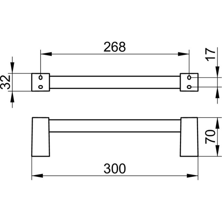 Keuco Smart.2 14707010000 Поручень (хром)