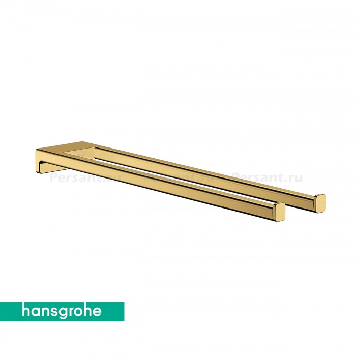 Hansgrohe AddStoris 41770990 - Держатель для полотенца 445 мм | двойной (золото полированное)