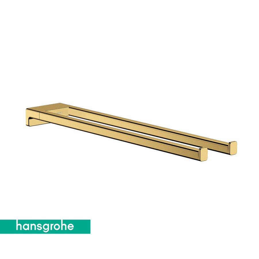 Hansgrohe AddStoris 41770990 - Держатель для полотенца 445 мм | двойной (золото полированное)