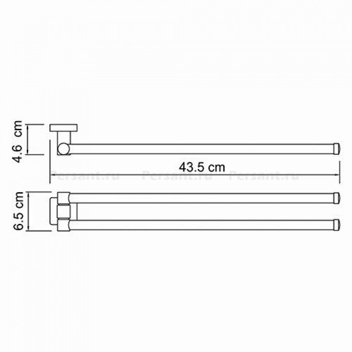 WasserKRAFT Lippe K-6531 Держатель для полотенца 435 мм (хром)