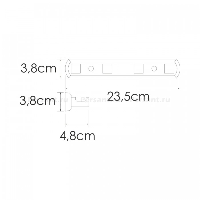 WasserKRAFT Rhin K-8774 Крючки для халата и полотенца (никель)