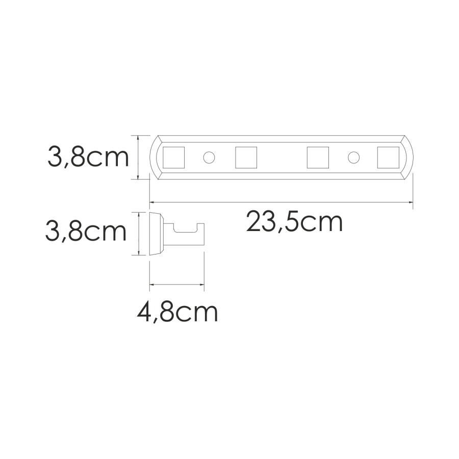 WasserKRAFT Rhin K-8774 Крючки для халата и полотенца (никель)