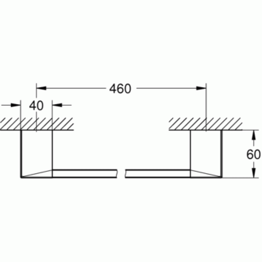 Держатель полотенца 40767000 Grohe Selection Cube