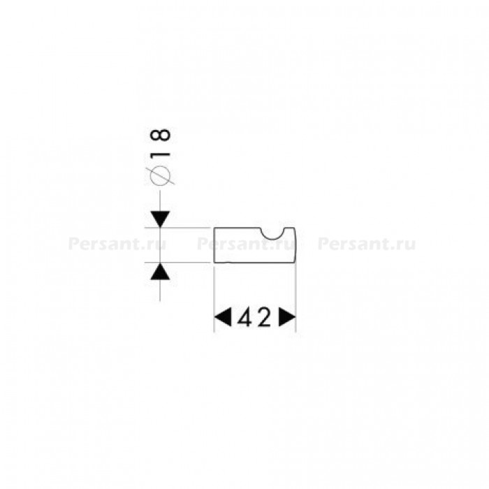 Крючок 40511000 Hansgrohe Logis