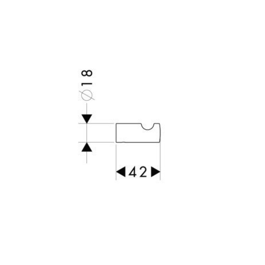 Крючок 40511000 Hansgrohe Logis