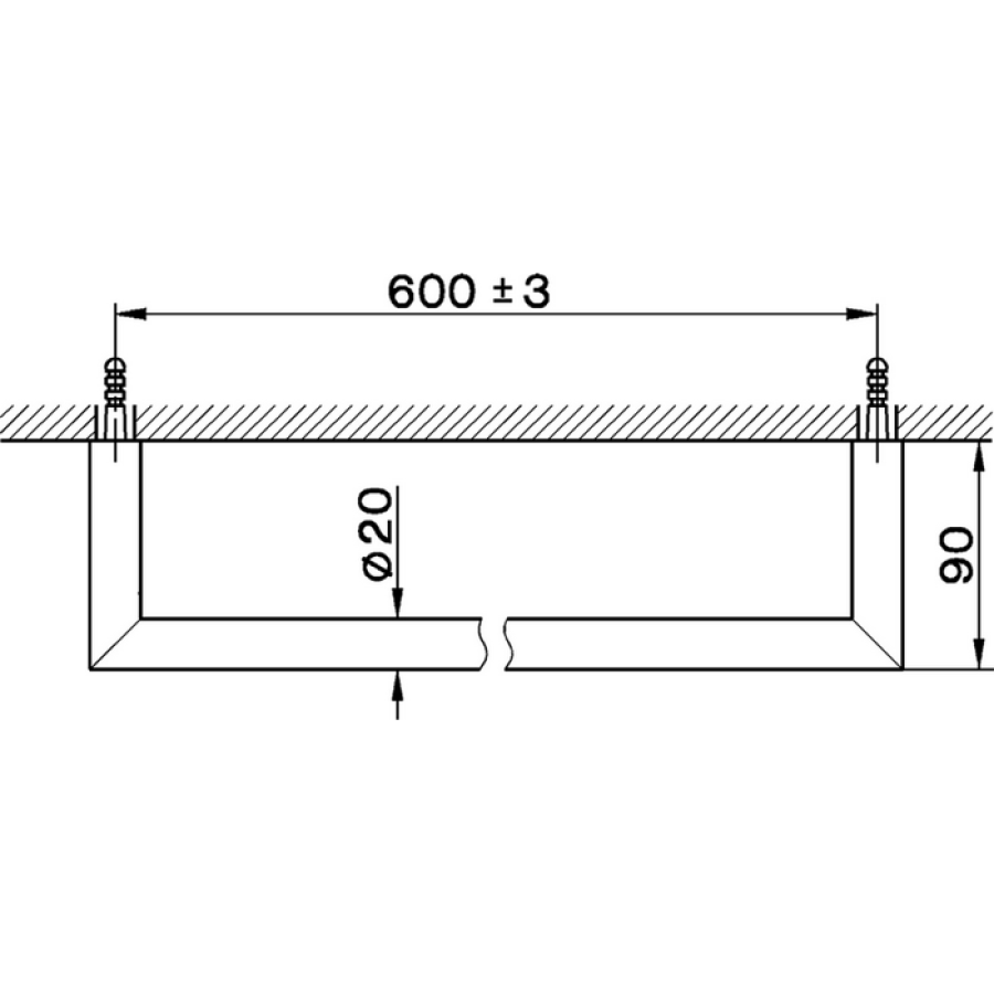 Cisal System SY09010240 Держатель полотенца 60 см