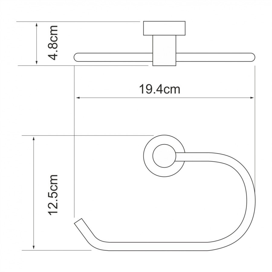 WasserKRAFT Donau K-9460 Держатель для полотенца - кольцо (хром)