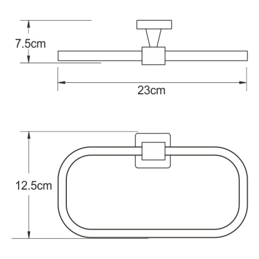 WasserKRAFT Dill K-3960 Держатель для полотенца - кольцо (хром)