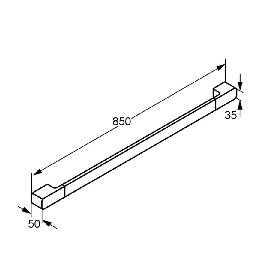 KLUDI ESPRIT 5697905 Держатель для полотенца 85 см (хром)