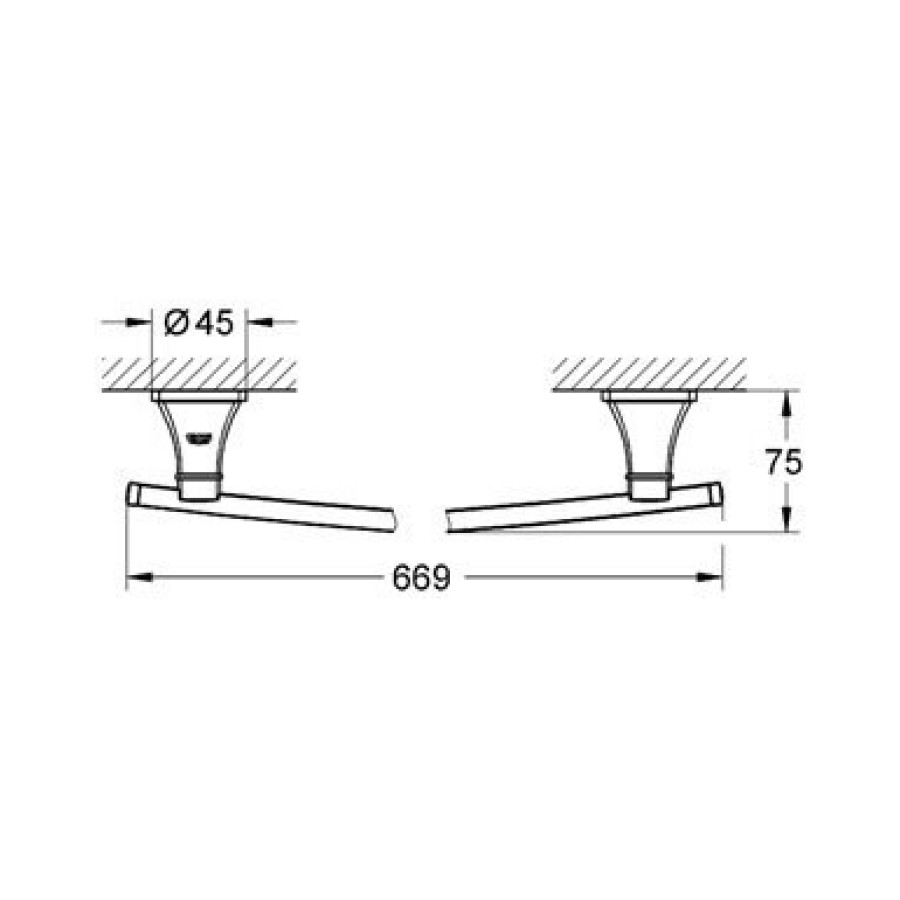 Полотенцедержатель 40629 000 GROHE Grandera