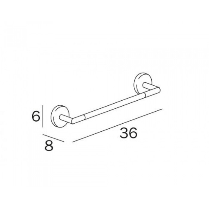 INDA Forum A3618ECR Держатель для полотенца 355 мм (хром)