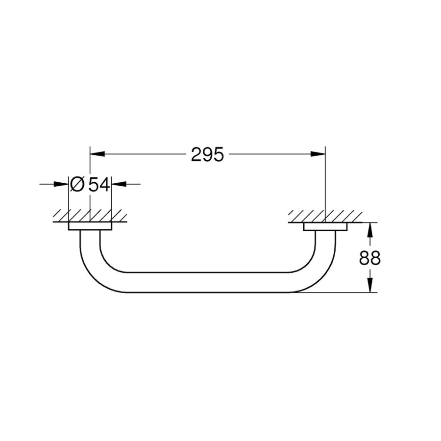 GROHE Essentials 40421001 - Поручень для ванной комнаты (хром)