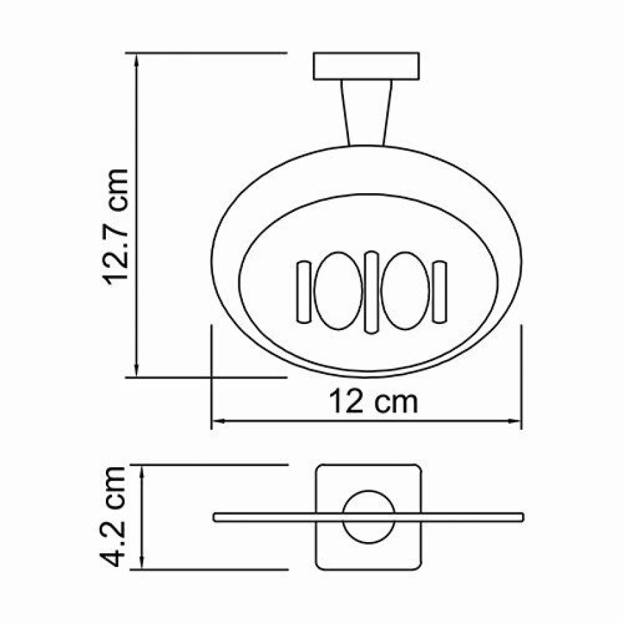 WasserKRAFT Lippe K-6569 Мыльница-решётка подвесная (хром)