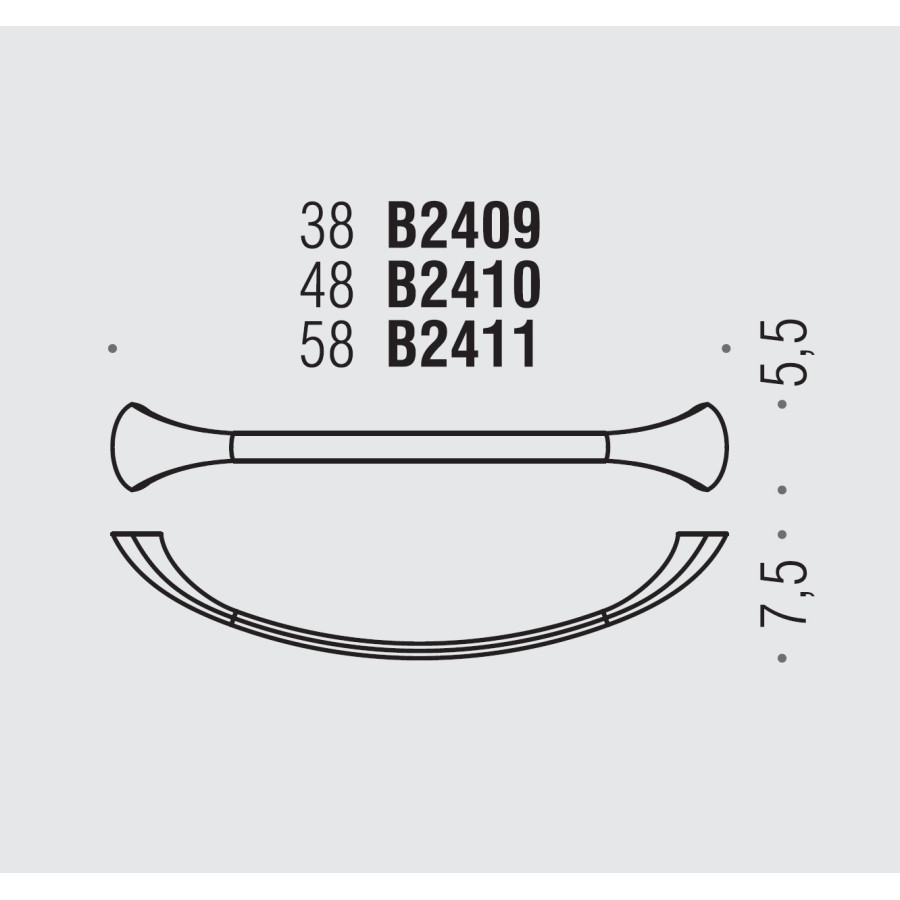 Colombo Design LINK B2411 Полотенцедержатель 58 см (хром)