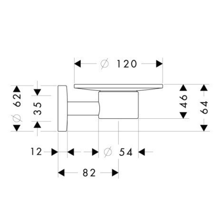Мыльница 40515000 Hansgrohe Logis