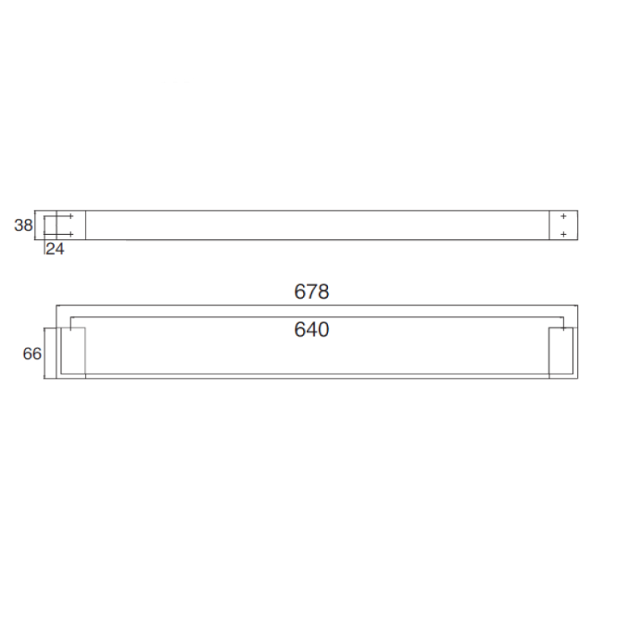 Emco Liaison 1760 001 60 Держатель полотенца 678 мм