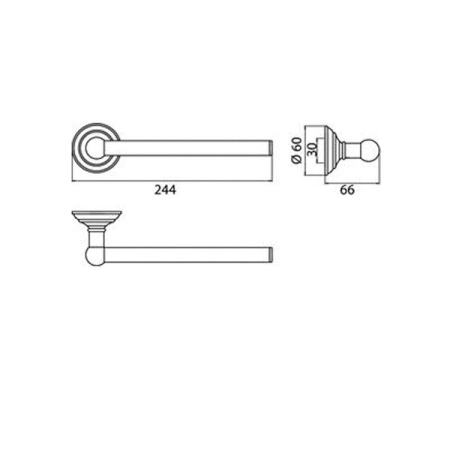 Emco Classic 0455 207 00 Держатель полотенца 224 мм