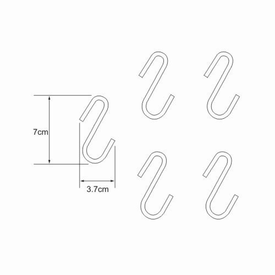 WasserKRAFT K-415 Комплект из 5 крючков (хром)