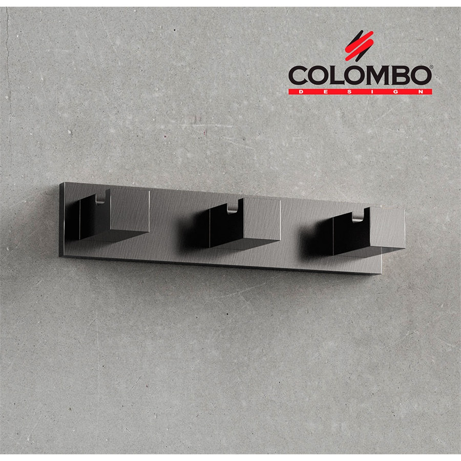 Colombo Design Look LC37.GM - Крючок для халатов | тройной Graphite Matt (графит шлифованный)