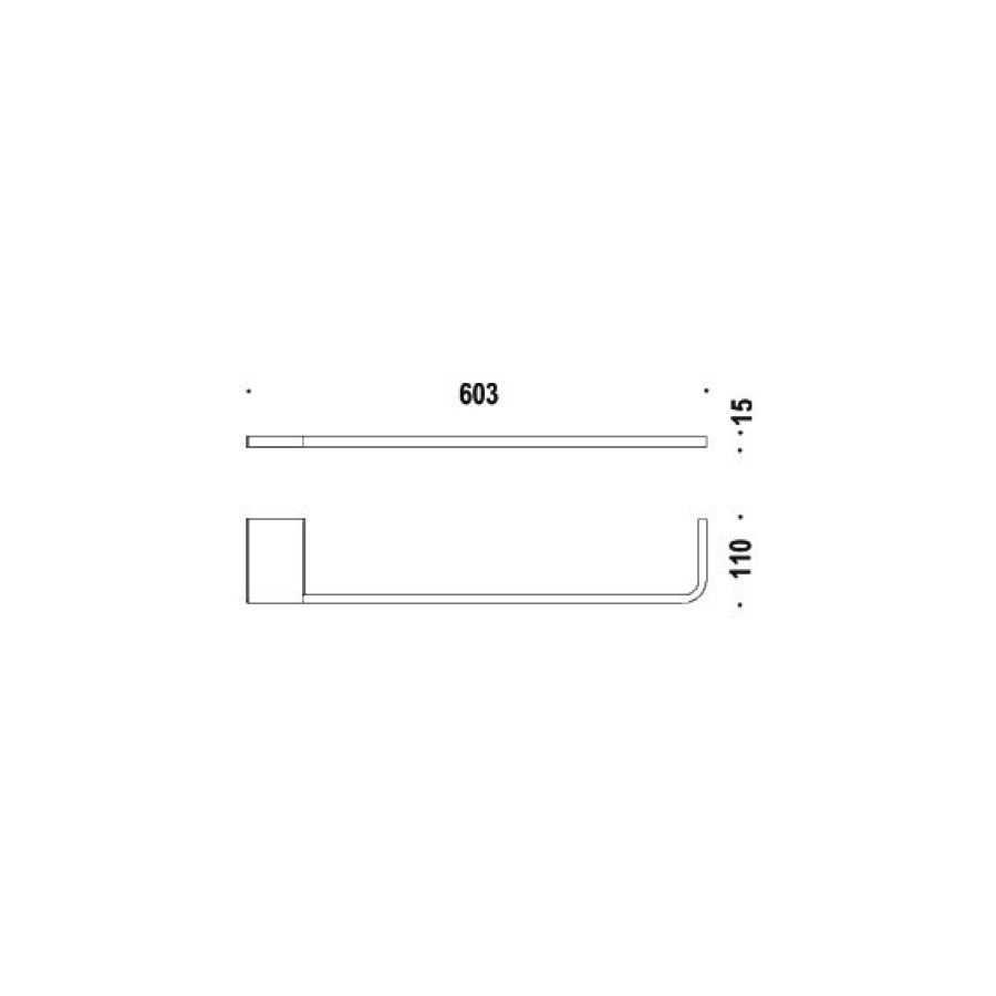 Colombo Design Domino B3411 Полотенцедержатель 60,3 см (хром)