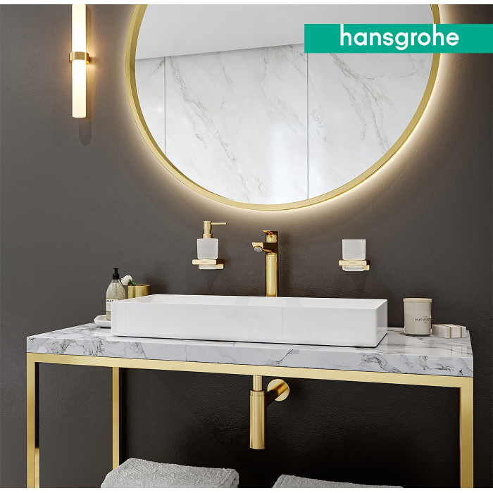 Hansgrohe AddStoris 41770990 - Держатель для полотенца 445 мм | двойной (золото полированное)
