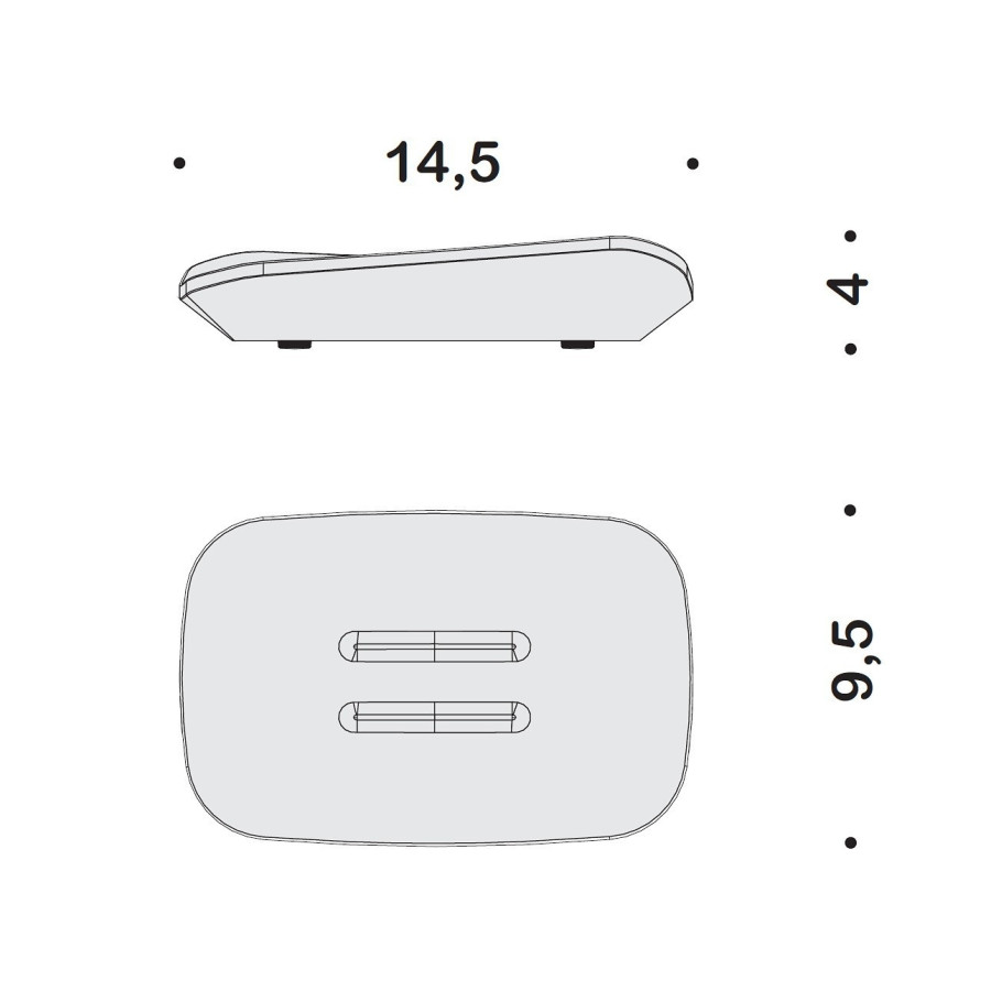 Colombo Design ALIZE B2540 Мыльница настольная (хром)