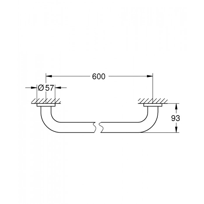 GROHE Essentials 40794001 Поручень для ванной комнаты 610 мм