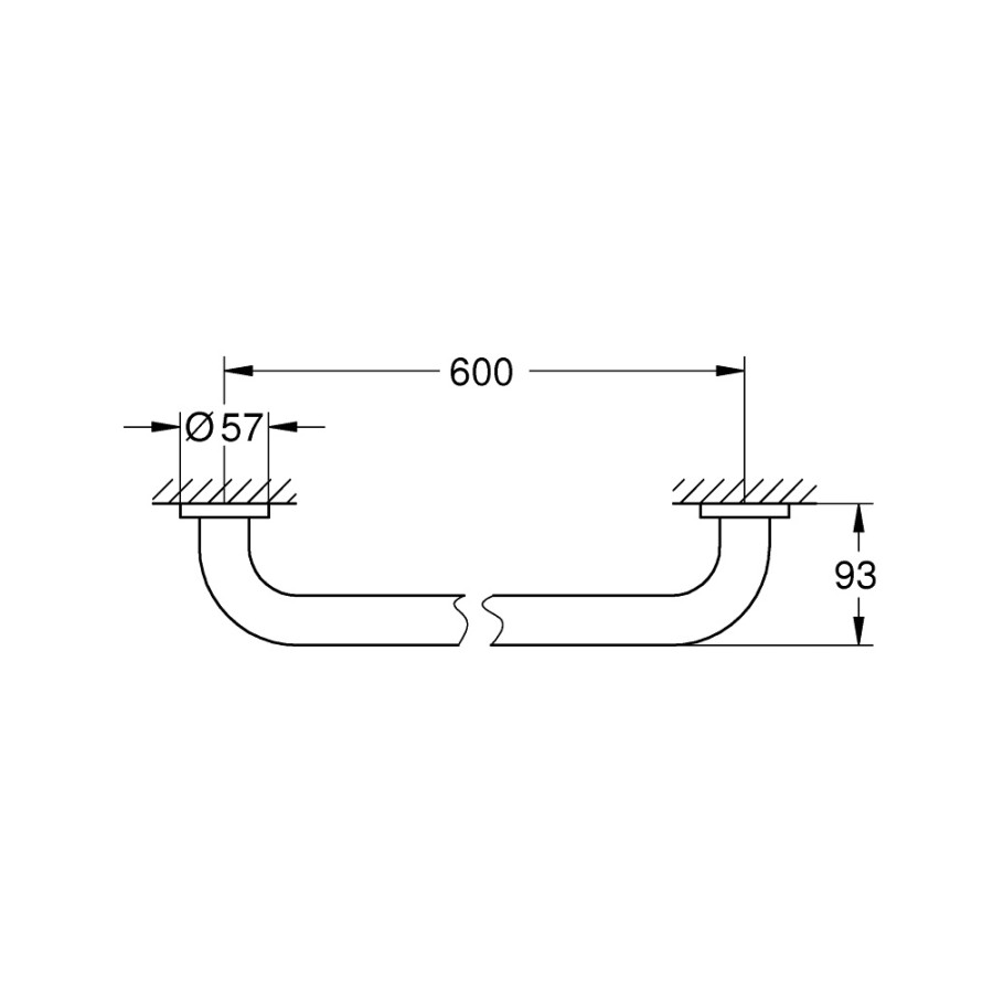 GROHE Essentials 40794001 Поручень для ванной комнаты 610 мм