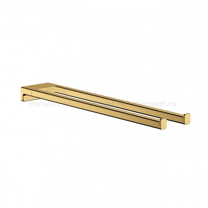 Hansgrohe AddStoris 41770990 - Держатель для полотенца 445 мм | двойной (золото полированное)