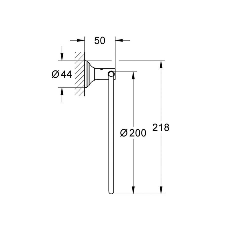 GROHE Essentials Authentic 40655001 - Держатель полотенца | кольцо (хром)