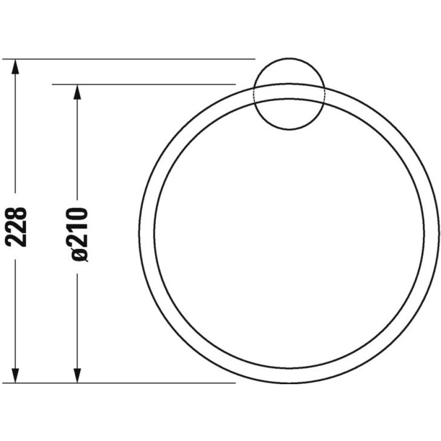 Duravit Starck T 0099471000 Кольцо для полотенца