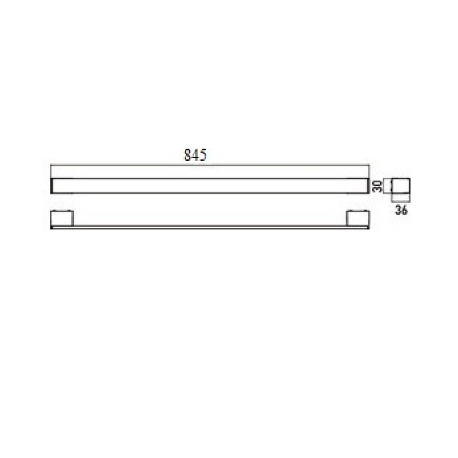 Emco Vara 4260 001 80 Держатель полотенца 845 мм