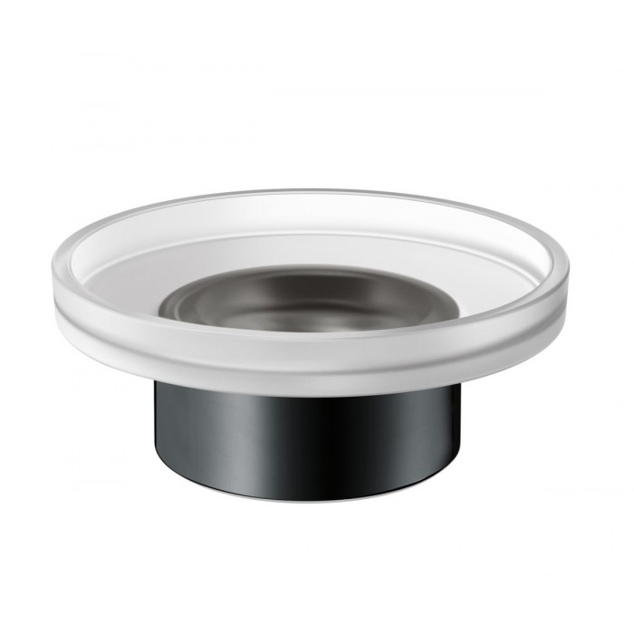 INDA Mito A20020NE21 Мыльница настольная (чёрный матовый)