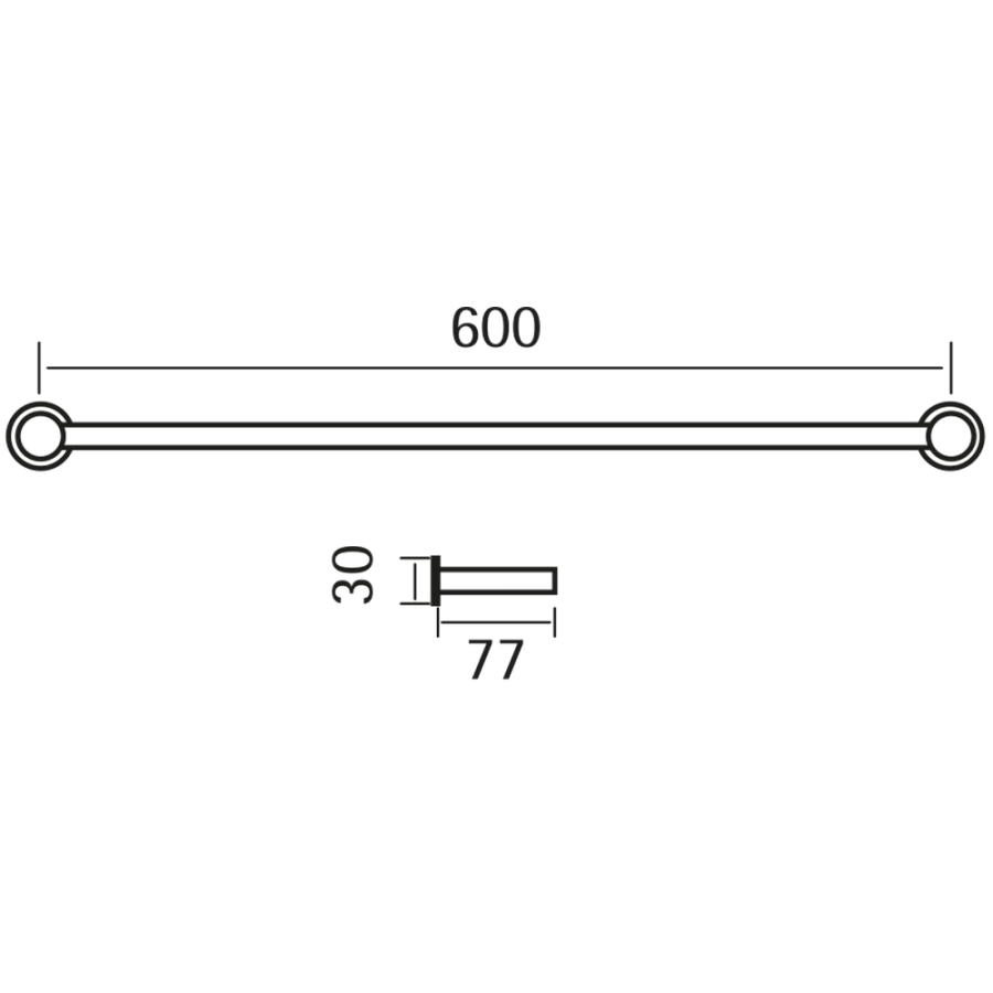 Cisal Xion XI090101D1 Держатель полотенца 60 см