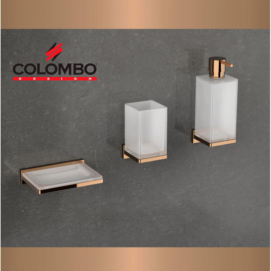 Colombo Design LOOK B1601.VL - Стеклянная мыльница в комплекте с настенным держателем (Vintage)