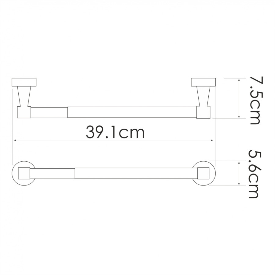 WasserKRAFT Isen K-4091 Держатель для бумажных рулонных полотенец (хром)