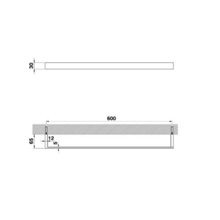 Cisal Quad QU09010221 Держатель полотенца 60 см