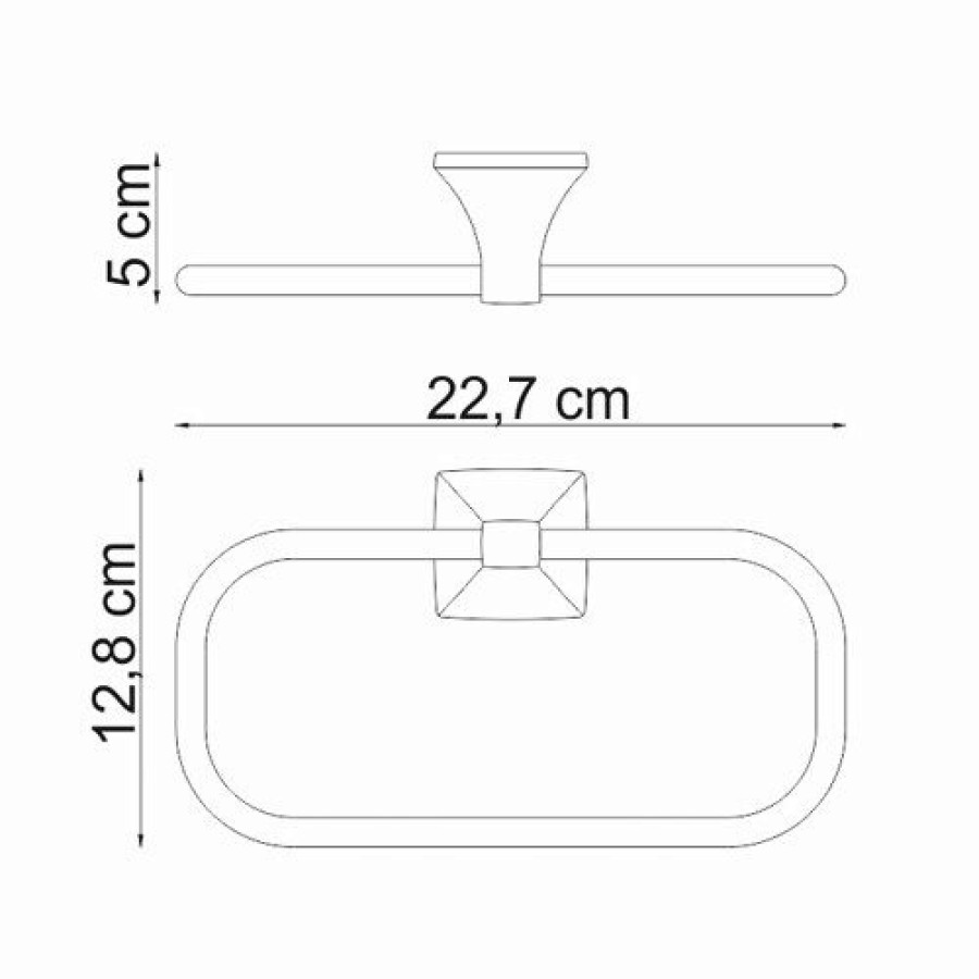 WasserKRAFT Wern K-2560 Держатель для полотенца - кольцо (хром)