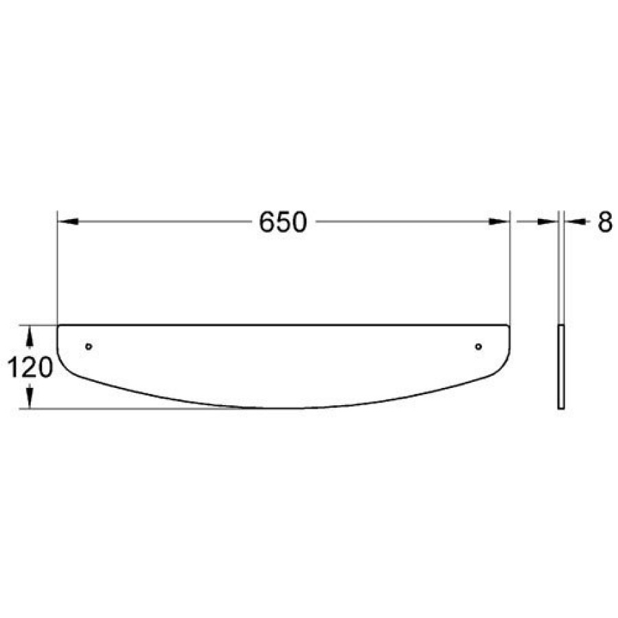 grohe chiara 40322 000 Стеклянная полочка