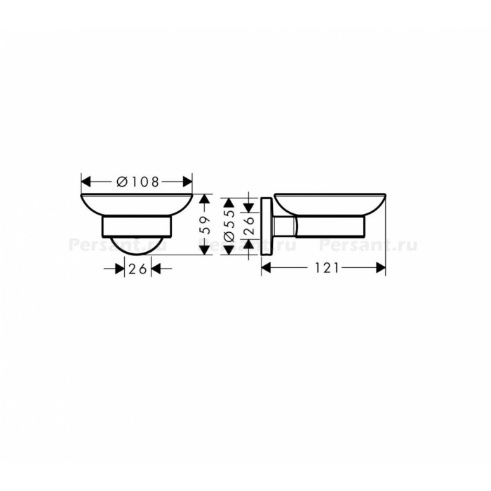 Hansgrohe Logis Universal 41715000 Мыльница (хром)