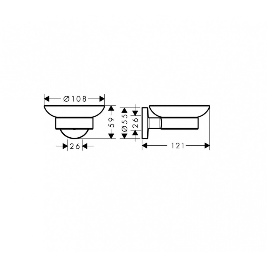 Hansgrohe Logis Universal 41715000 Мыльница (хром)