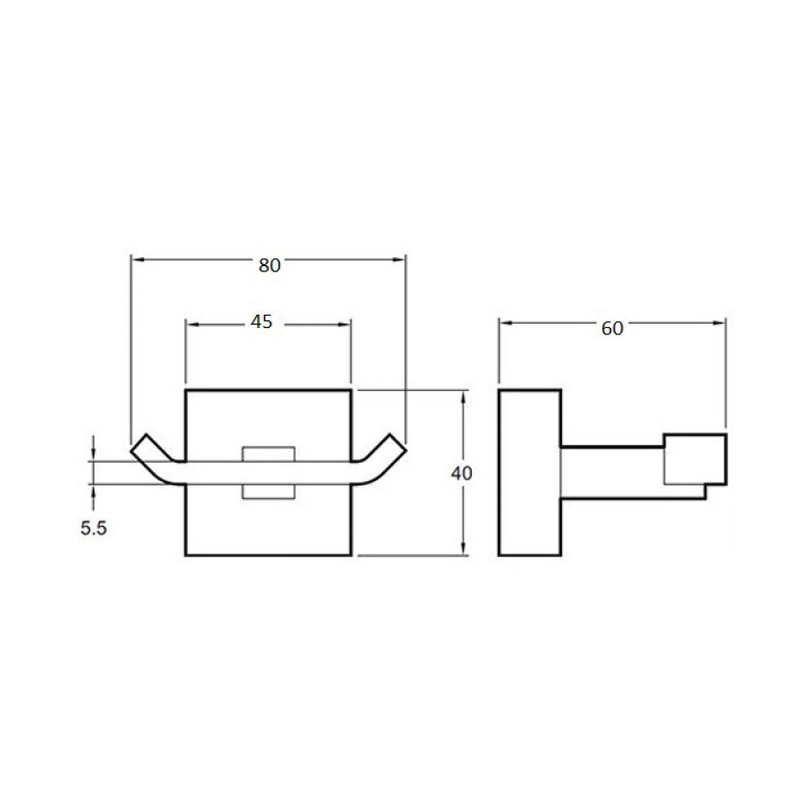 Bronze de Luxe 1760'S Loft 10507 Крючок для халатов и полотенец (бронза)